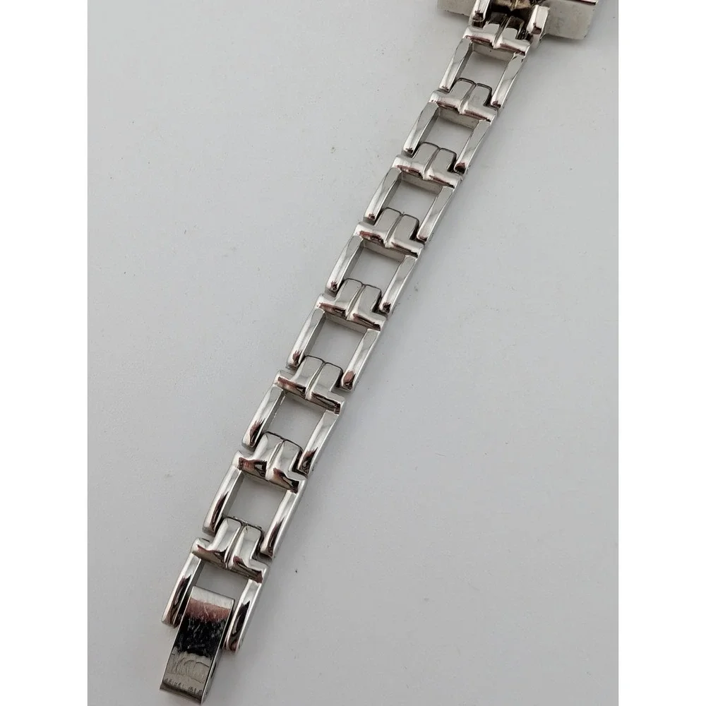 Accutime Watch Women 20mm Case Silver 7.25